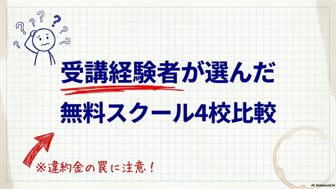 【2026年】未経験からエンジニアになれる無料スクールおすすめ4選｜実際に通った僕が比較してみた