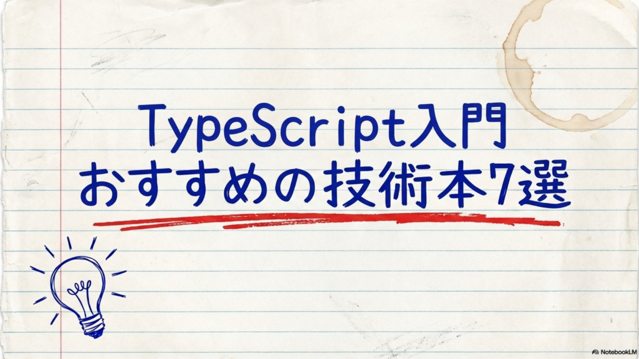 【2026年版】TypeScript入門におすすめの本7選。初心者が失敗しない選び方も解説