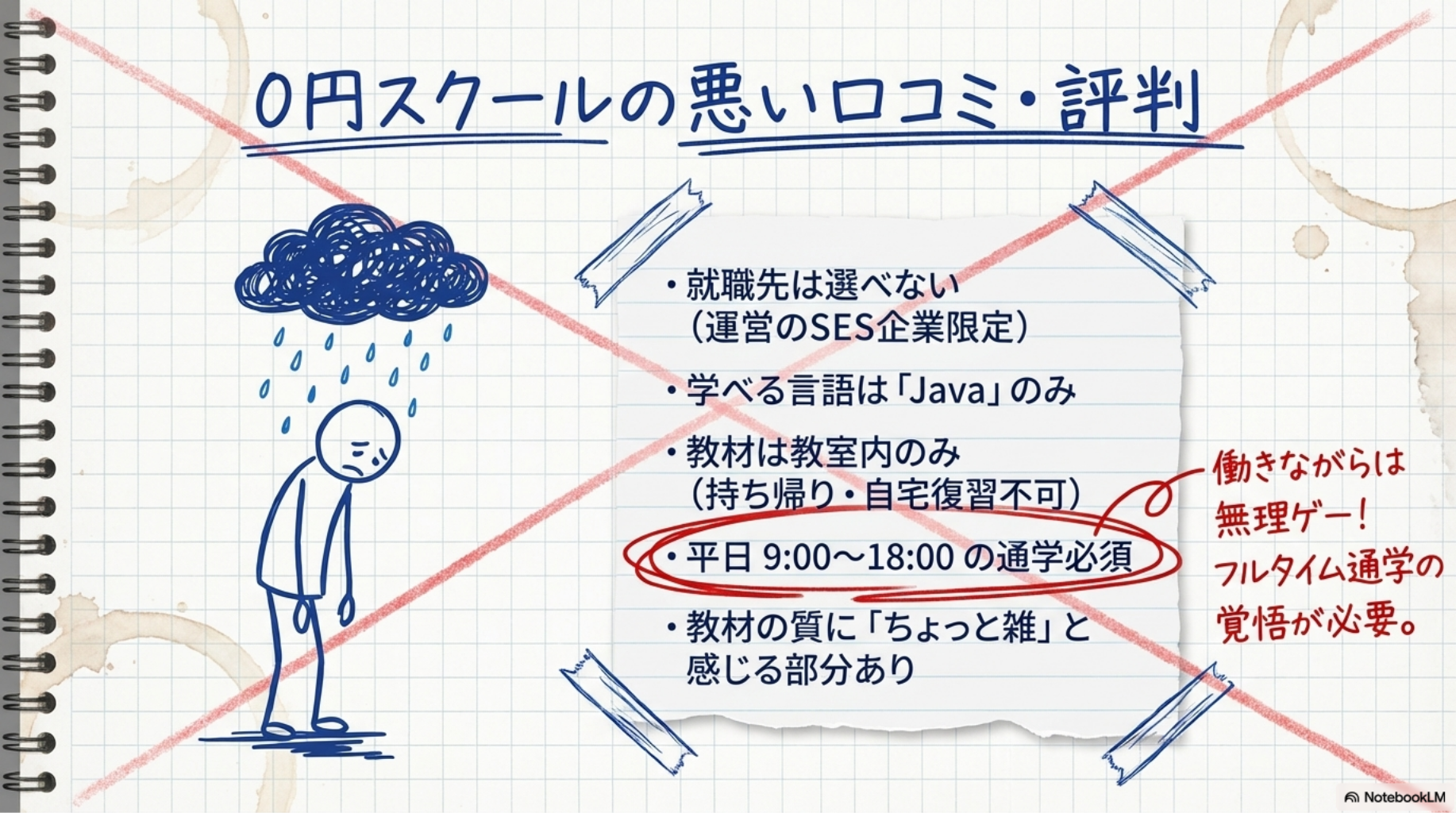 0円スクールの悪い口コミ・評判