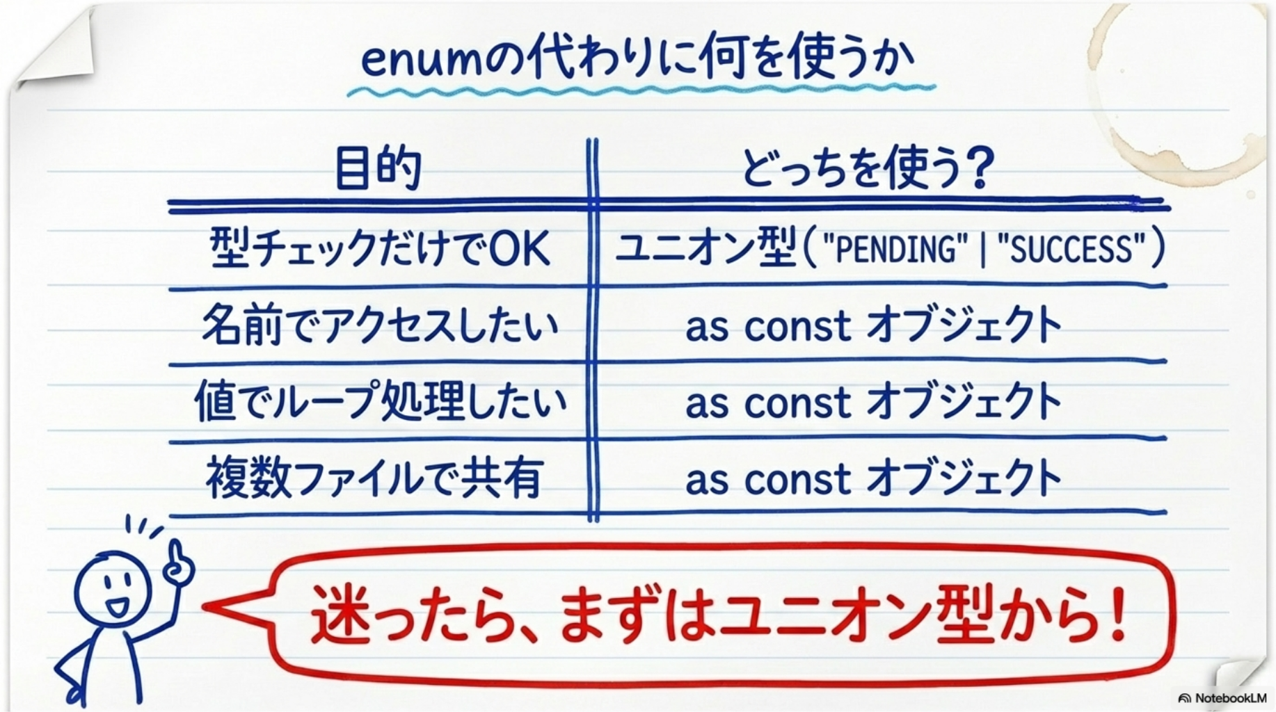 enumの代わりに何を使うか