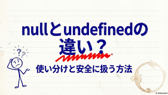 【TypeScript】nullとundefinedの違いは？使い分けと安全に扱う方法