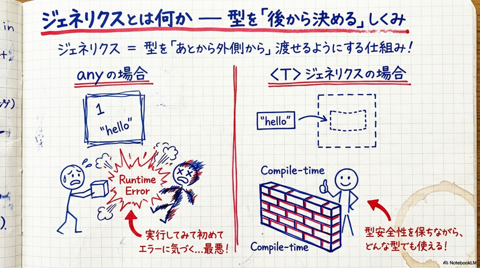 ジェネリクスとは何か — 型を「後から決める」しくみ