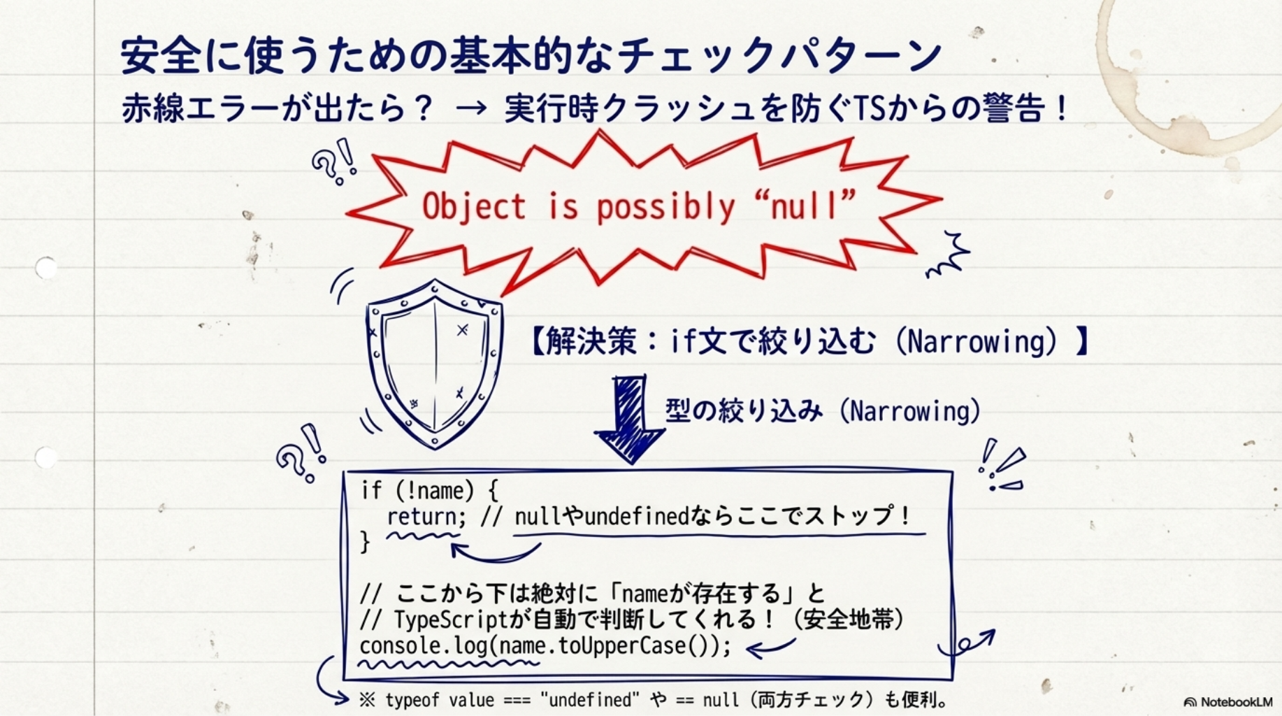 安全に使うための基本的なチェックパターン